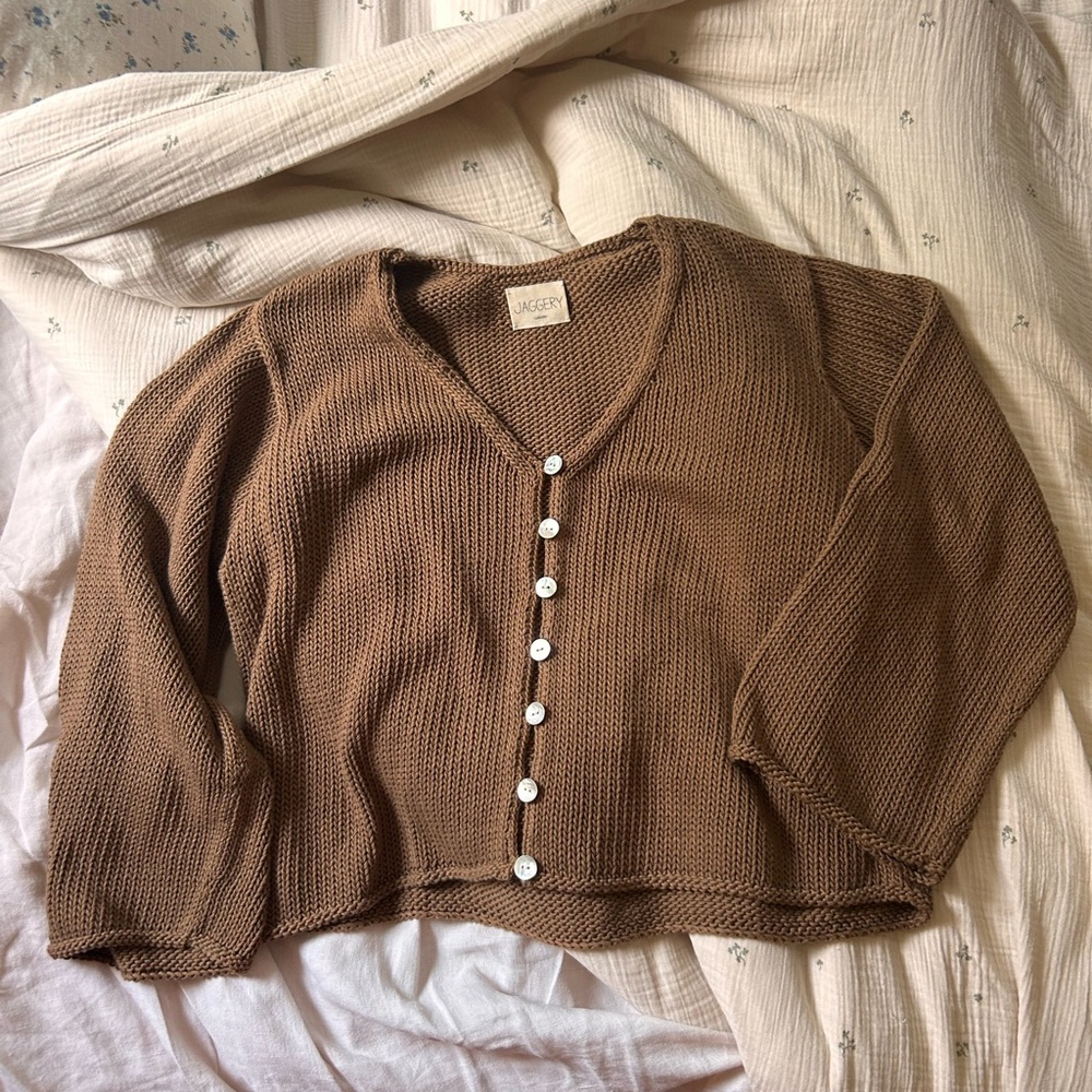 Sold. — Paola Cardigan - carob